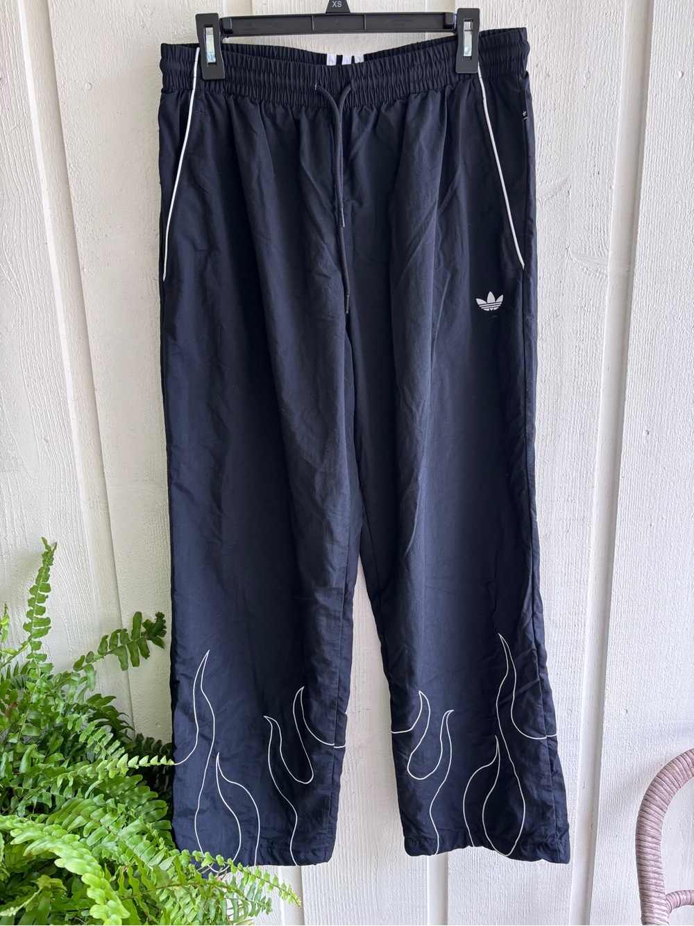 adidas SOLD OUT Flame Track Pants with White Stripe Waistband